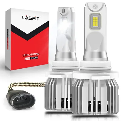 Lasfit 9005 LED Headlight Bulbs Conversion Kit White High Beam Replace Halogen • $34.99