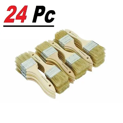 24 Chip Brush Brushes Perfect Adhesives Paint Touchups Sizes 0.5  1  1.5  2  3  • $13.85
