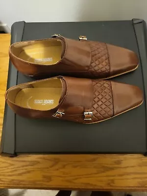 Stacy Adams Shoes Brown Double Monk Size 7.5 • $85