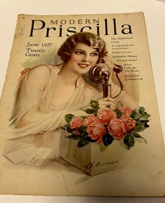 Antique Magazine Modern Priscilla June 1927 • $10