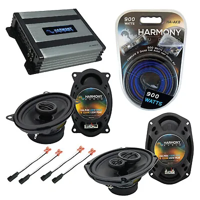 Pontiac Sunfire 1995-1999 OEM Speaker Upgrade Harmony R46 R69 & HA-A400.4 Amp • $214.99