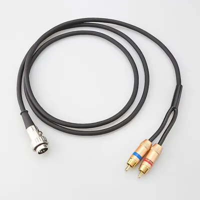 5 Pin Din Twist Locking Connector To Stereo RCA Phono Cable Stereo OFC Copper • $25.20