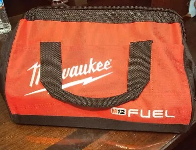 New Milwaukee Fuel M12 13  Heavy Duty Contractors Tool Bag 13  X 9  X 10  • $19.99