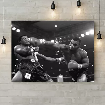 Mike Tyson Boxing - Canvas Rolled Wall Art Print - Various Sizes • £14.59