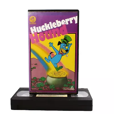 Vintage Hanna-Barbera Huckleberry Hound (1985) VHS ● 8 Episodes ● Fast Postage • $27.50