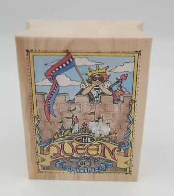 Queen Of Everything Castle Kingdom Wood Mount Rubber Stamp Mary Engelbreit New • $8.96