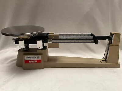 OHAUS Vintage Triple Beam Balance 2610g Scale • $50