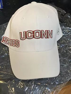 UConn Huskies Connecticut TOW NCAA College Molten White Stretch Fit Cap Hat • $18.99