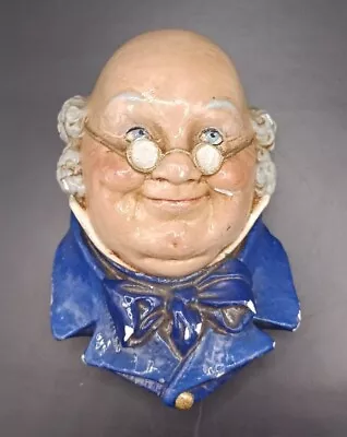 $12 • Buy Vintage Bossons Mr Pickwick Chalkware Head Made In England 