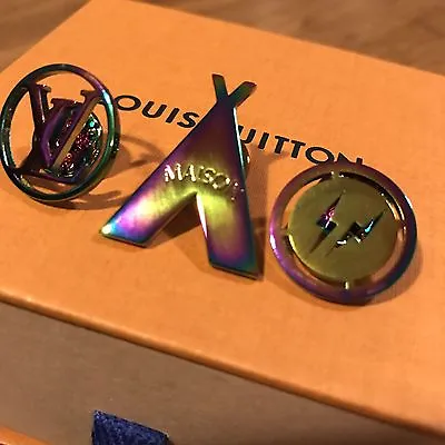 New Louis Vuitton X Fragment Design Brooch Pin Set Supreme Pre-collection • $615.27