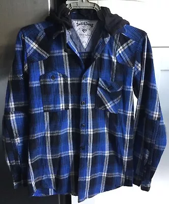 Mens Size S Jack And Jones Hooded Shirt • £3