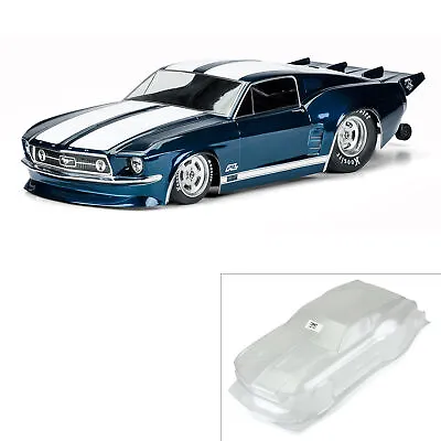 Pro-Line 1:10 1967 Ford Mustang Clear Body: Drag Car PRO3573-00 • £61.99