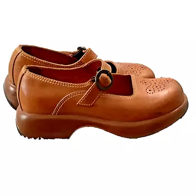 DANSKO Mary Jane Clogs Women 37EU 6.5/7 US Tan Leather Buckle Shoes Professional • $32.99