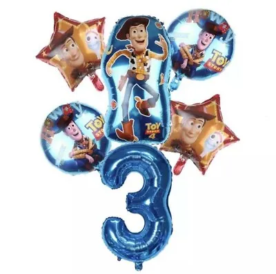 TOY STORY Woody BALLOON SET For 3rd Birthday Party Decoration Age 3 Balloons • £8.99