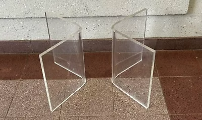 Mid Century Coffee/side Table Base Plexi Glas Clear Acrylic • $275
