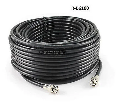 100ft RG6 BNC Male To Male 75 Ohm CCTV/ SDI Video Cable CablesOnline R-B6100 • $29.90