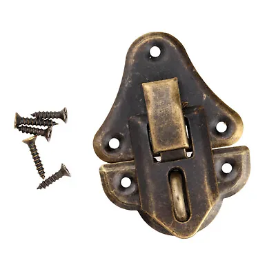 $2.85 • Buy Retro Latch Jewellery Gift Box Chest Lockable Hasp Lock Clasp Vintage Decorative