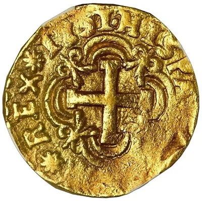 1751 S BOGOTA COLOMBIA  Royal -like GOLD COB 4 ESCUDOS NGC XF Details • $18500