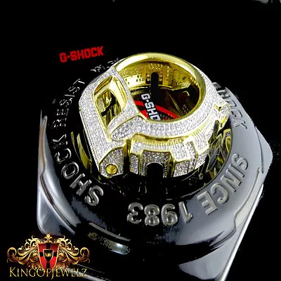  Casio G-Shock/G Shock 6900 Cz White On Yellow Watch Bezel 2ctw Men's New • $89.95