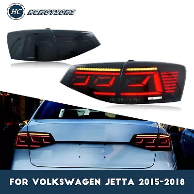 LED Tail Lights For Volkswagen VW Jetta MK6 2015-2018 Smoked Start UP Animation • $329.99