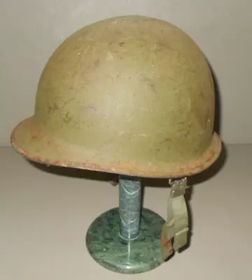 M1C McCord US Steel Helmet Vietnam Vtg Rear Seam Swivel Bale With Green Liner • $95.99