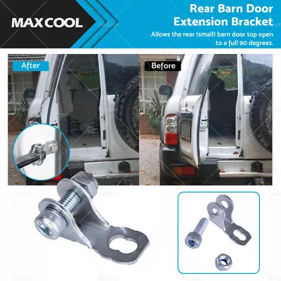 Rear Barn Door Extension Bracket Fits Nissan Patrol GU Metal Silver • $17.59