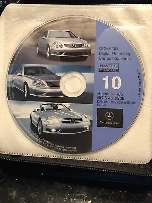 03 2004 Mercedes Benz Sl Sl500 Sl55 Amg Sl600 Navigation Disc Cd 10 Canada • $29.99