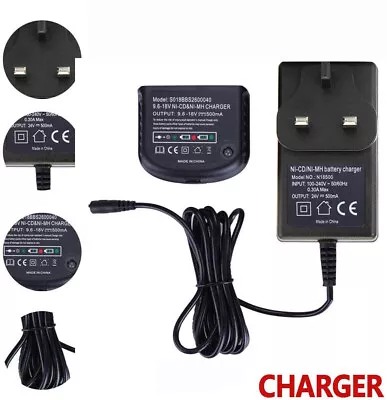£13.99 • Buy Charger For Black Decker 9.6V-18V A1712 A1718 A18 A12 Ni-MH Ni-CD Battery New