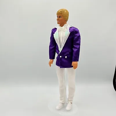 Vintage 1989 My First Ken Doll #9940 Prince Barbie Boyfriend Purple Tux 80’s Guy • $19.99