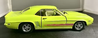 ERTL Chevrolet Camaro Z/28 Lime Green 1969 Diecast 1:18 Scale • $35