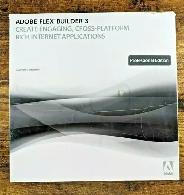 ADOBE FLEX BUILDER 3 Mac Windows Professional Edition  • $34.42