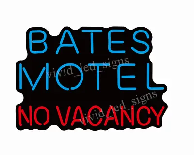 $84.99 • Buy 10  Vivid Bates Motel No Vacancy LED Neon Sign Light Lamp Cute Bright Decor
