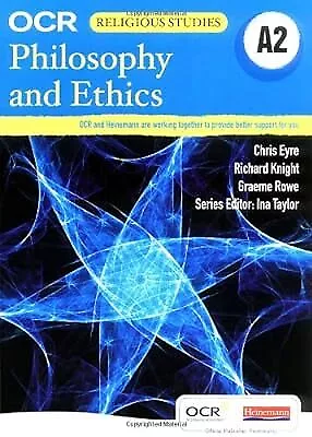 OCR A2 Philosophy And Ethics Student Book Taylor Ina Used; Good Book • £2.78