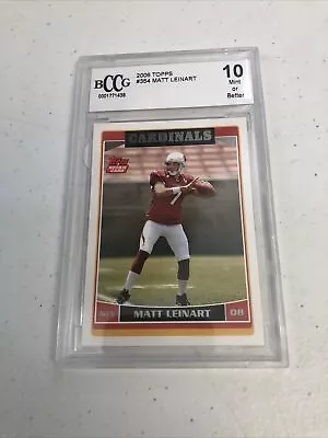 1-Matt Leinart 2006 Topps RC #354 BCCG Graded 10 Mint Or Better🔥 • $20