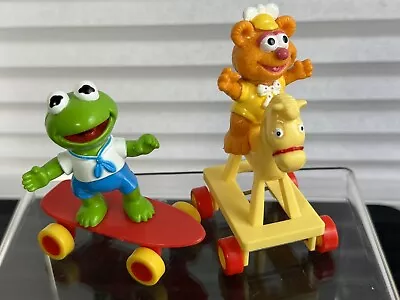 McDonald's Muppet Babies Kermit Skateboard Fozzie Vintage 1986 Happy Meal Toys • $10.99