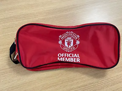 Manchester United Football Club Boot Bag Red Official Member - Free P & P • £4.95