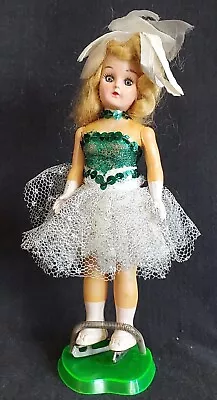 VINTAGE Doll Mid Century Ice Capades Souvenir Figure Ice Skater With Stand 8  • $10