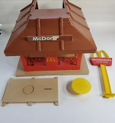 Vintage Playskool McDonalds Play Set No. 430 Incomplete 1974- Table Sign Land • $65