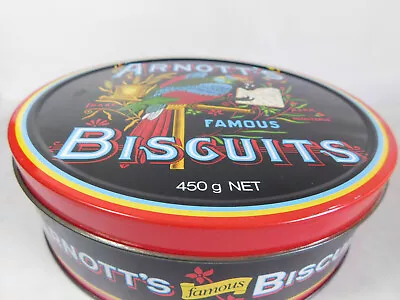 Vintage Arnott's Biscuits Tin Parrot Shortbread Jamboree Tina Maryland Venetian • $29