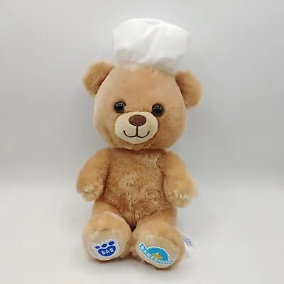 Build-A-Bear BAB Buddies 9  Mini Baker Teddy Bear Chef Hat Bakeshop • $10