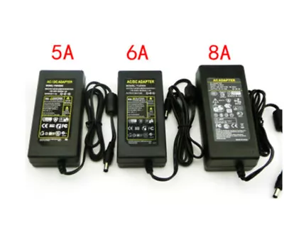 Power Supply Adapter 5V 6V 9V 10V 12V 15V 24V 36V 48V 1A 2A 3A 5A 6A 8A 10A • £4.14