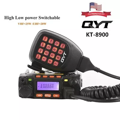 QYT KT-8900 25W Mini Car Mobile Radio Dual Band 136-174&400-480MHz 2 Way Radio • $72