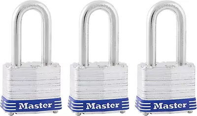 Master Lock Outdoor Padlocks Lock Set With Keys Keyed Alike Padlocks 3 Pack • $20