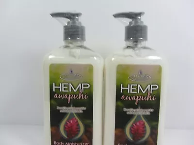 2 Pack Moist Hemp Awapuhi Body Moisturizer Lotion • $24.95