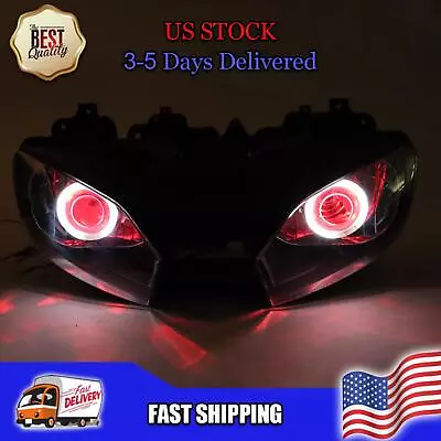 $299 • Buy NT Front Headlight HALO Red Angel Eye Fit For Yamaha 1998-2002 YZF R6 P014