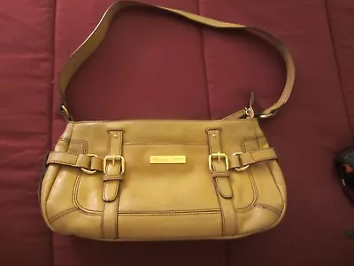 Etienne Aigner Leather Handbag Light Brown Tan Shoulder Bag Purse 12x 7 • $29.99