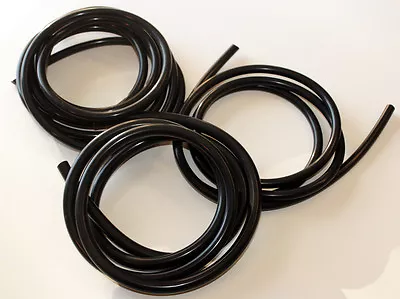 $23.63 • Buy Silicone Vacuum Hose Kit - 3.5mm 3mm 4mm - 5ft Of Each - 3 Strands - Black