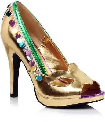 Ellie Peep Toe Medallion Trim Pumps Adult Women Shoes Heels 414/MASQUERADE • $30.41