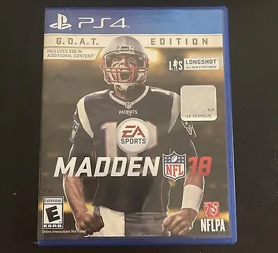 Madden NFL 18: G.O.A.T. Edition (Sony PlayStation 4 2017) • $54.93