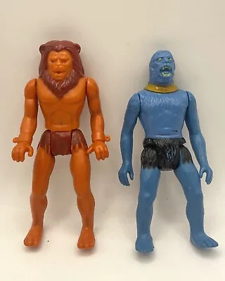 Vintage 1979 Thun The Lion Man And Beast Man Flash Gordon Mattel Action Figures • $49.95